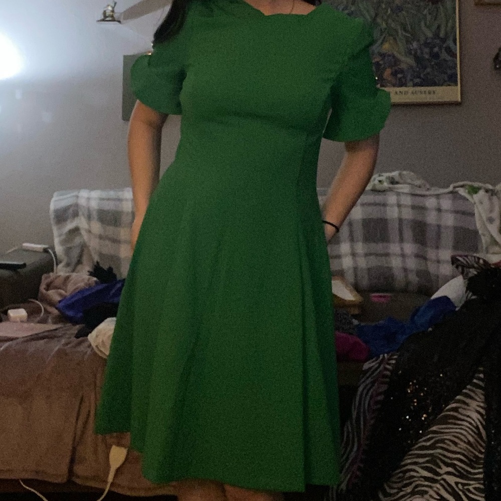 Green dress